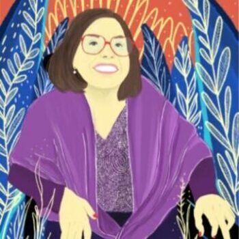 Painting of Judy Heumann